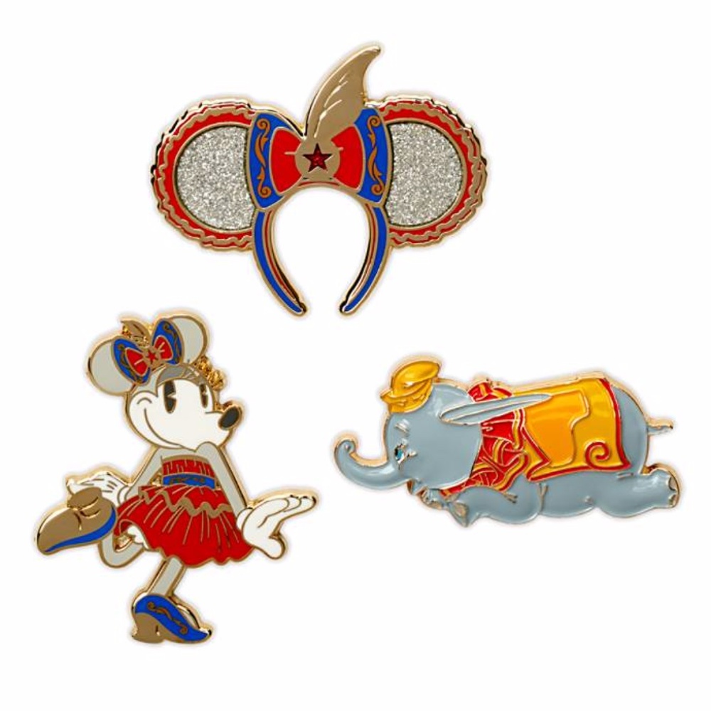 Disney Minnie Mouse Main Attraction Dumbo Pin Set LE